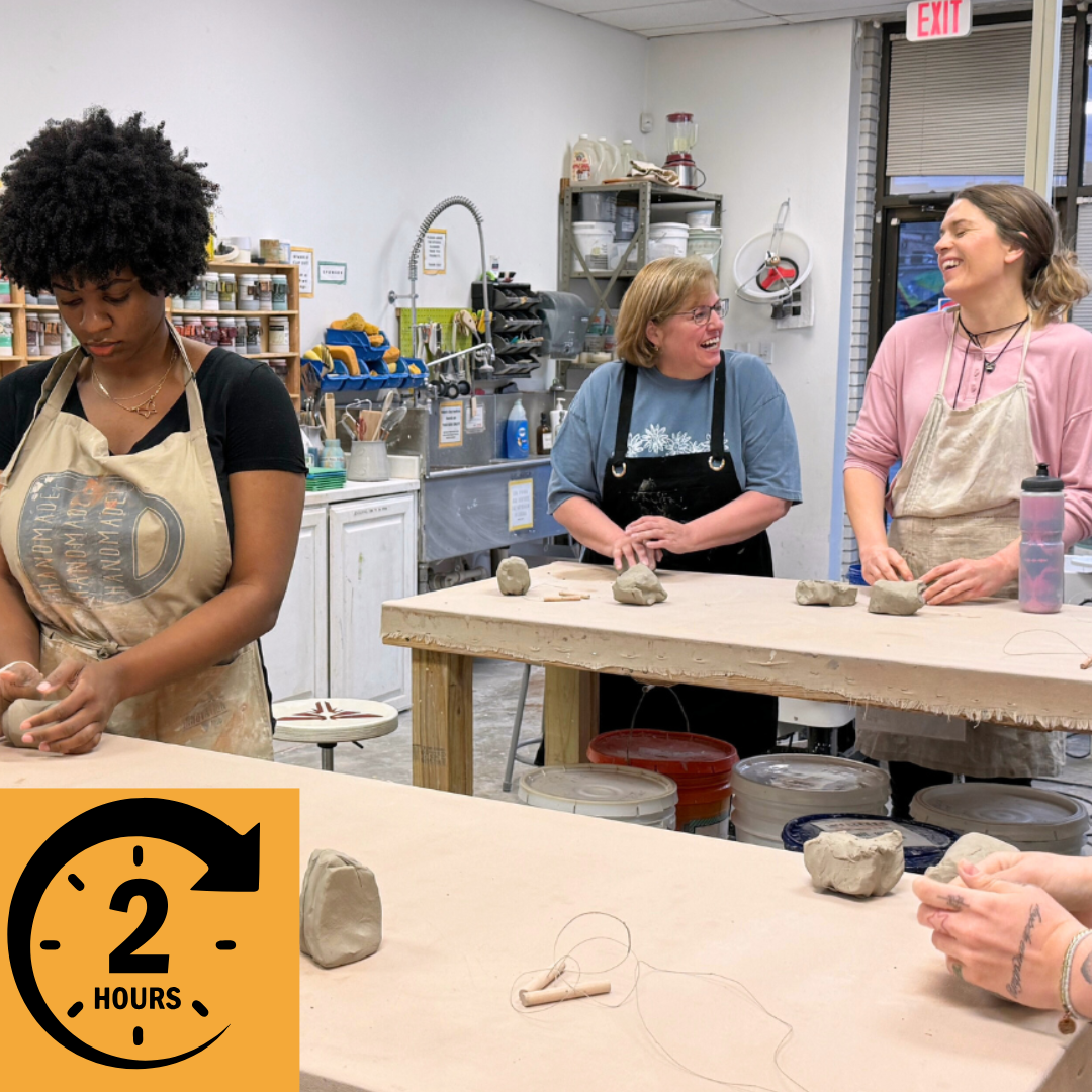 Handbuilding Table Reservation - Pottery Studio