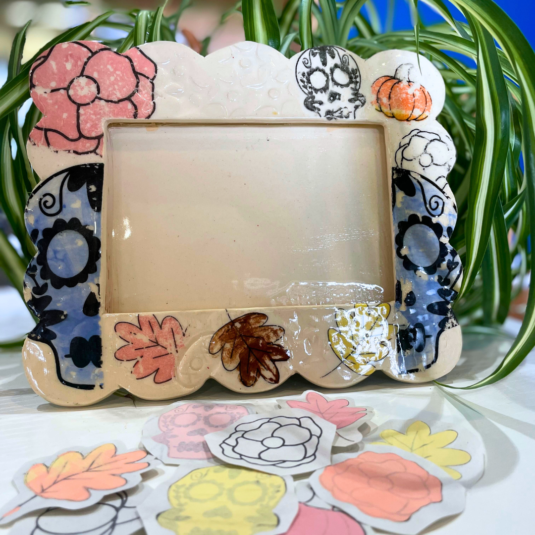 9-11 Try It! Creating With Clay Class - Make a Decorative Picture Frame with Underglaze Transfers