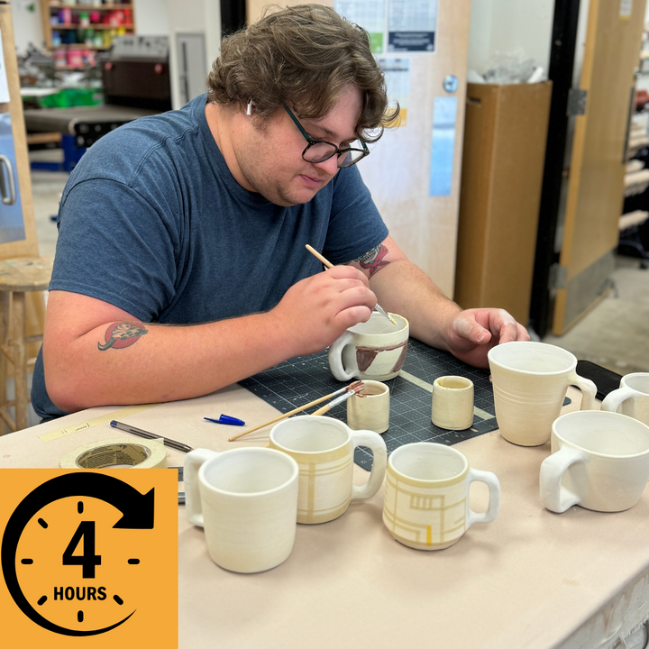 Handbuilding Table Reservation - Pottery Studio